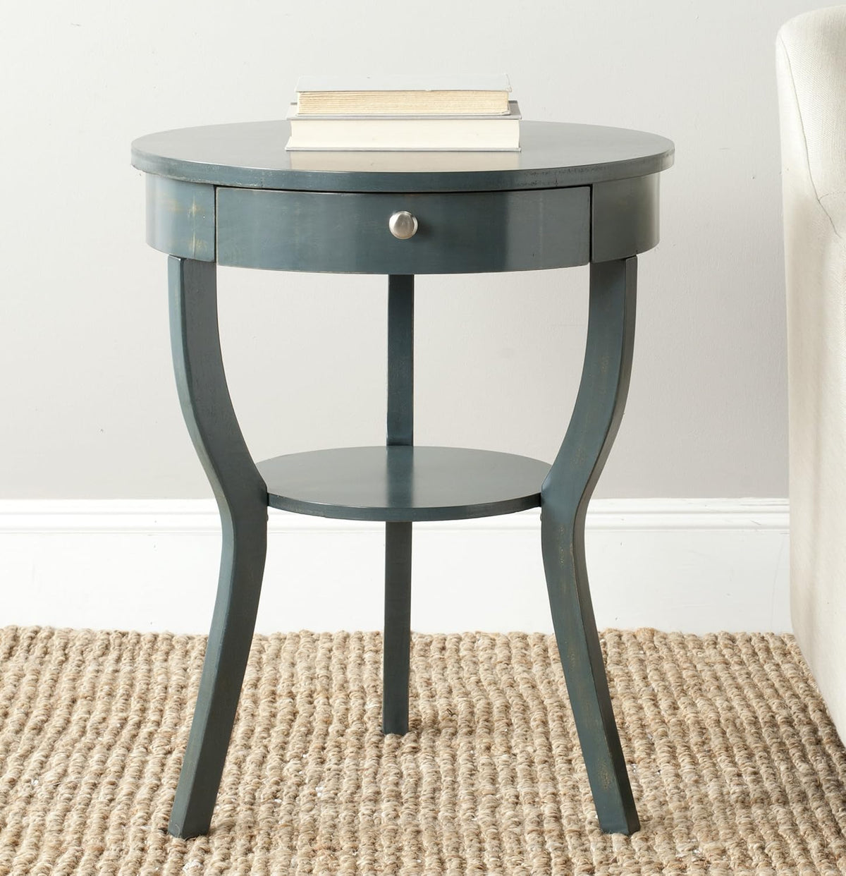 French Grey End Table R944