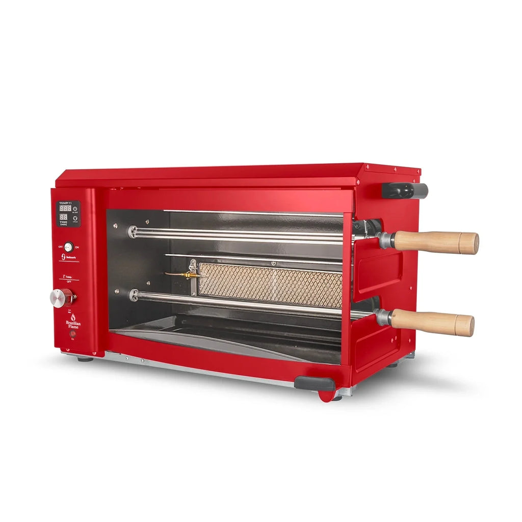 Rotisserie Gas Grill with 2-Skewers W1806