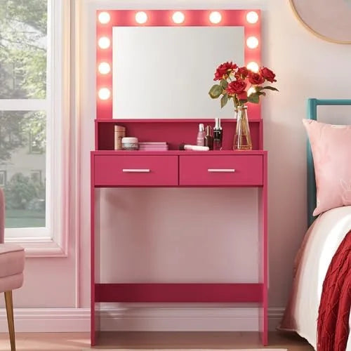 Vanity Desk with Mirror and Lights T253