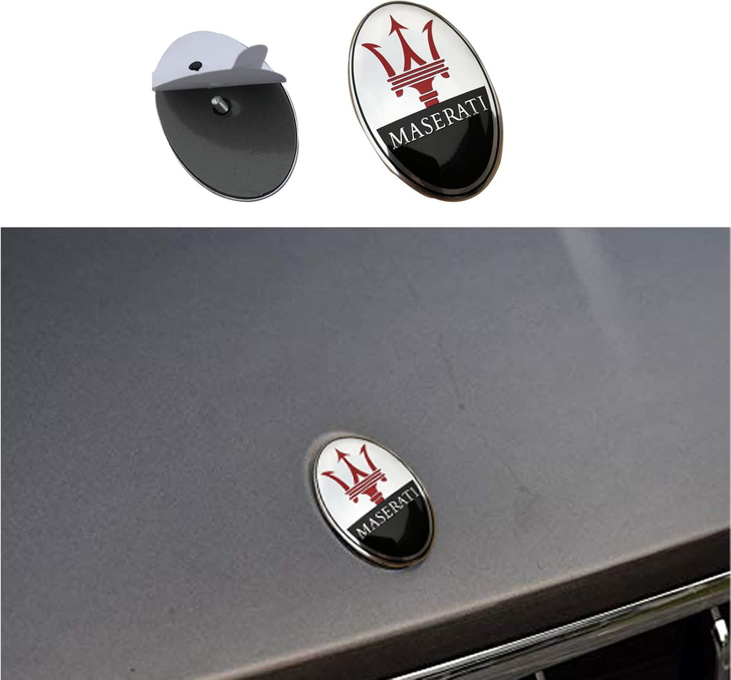 Front Silver Car Grille Emblem Badge Pack of 2 M24368