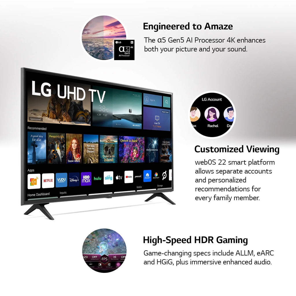 43 Class 4K UHD Smart TV G535