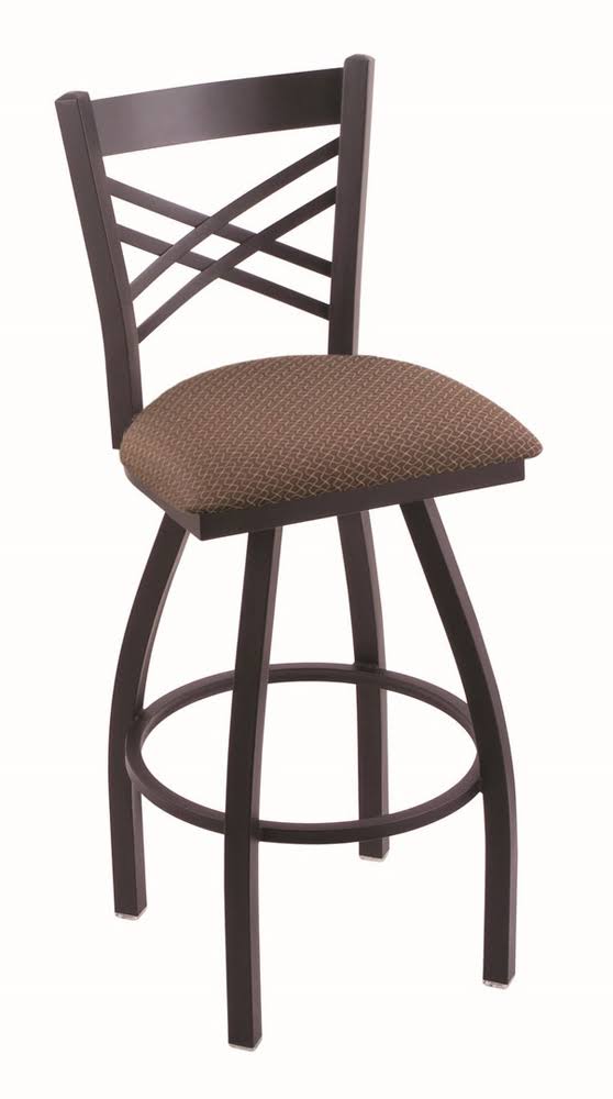 Black Wrinkle Finish Counter Stool with 360 Swivel S541463