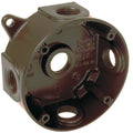 Bell 4 In. 5-Outlet 1/2 In. Bronze Weatherproof Outdoor Round Box X411281