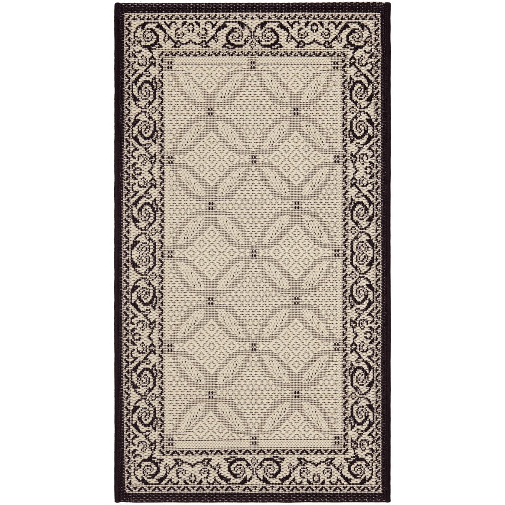 5'3" x 5'3" Round Geometric Indoor/Outdoor Area Rug A52145