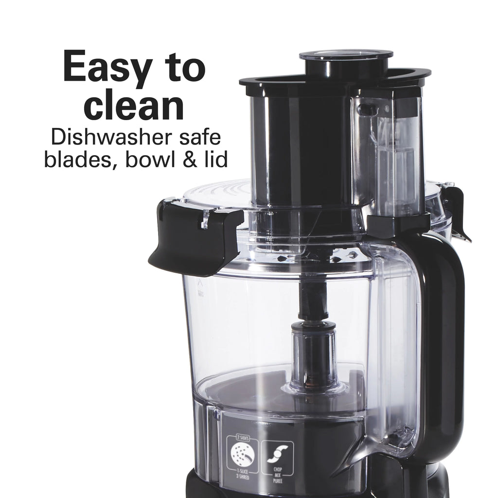 10 Cup Black and Stainless Food Processor V1008