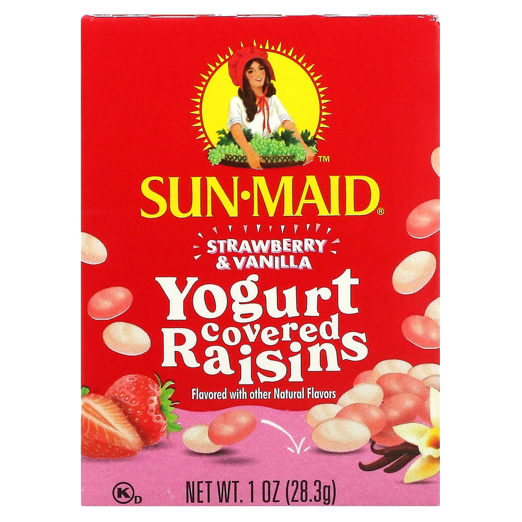 Yogurt Covered Raisins Strawberry & Vanilla 6 Boxes N53446