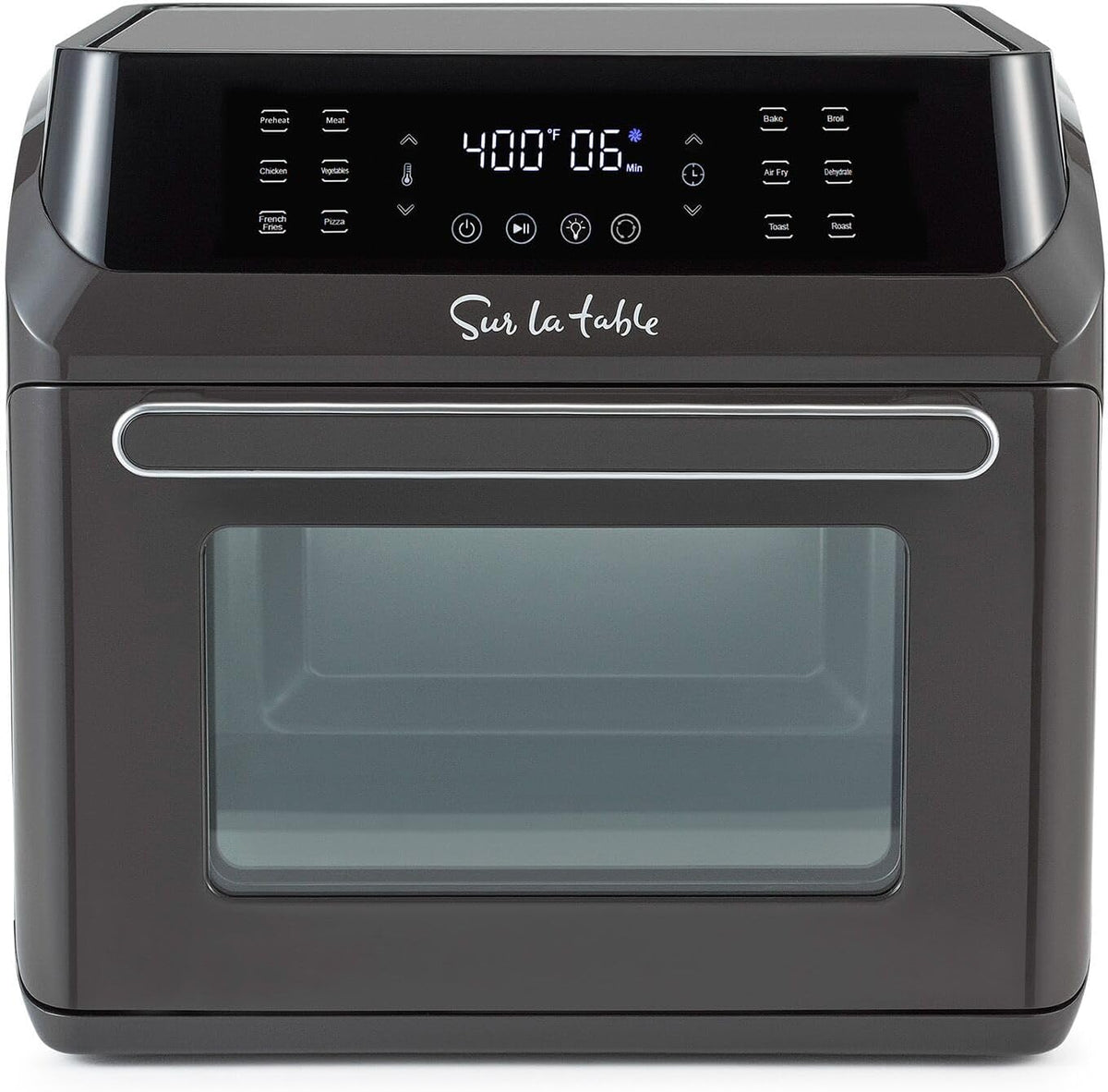 16 Qt Air Fryer Oven with 12 in 1 Functions, 7 accessories, Black Q16883