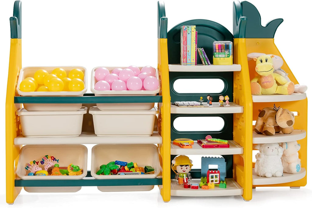 Kids Toy Storage Organizer with 6 Bins and 7 Shelves Q708