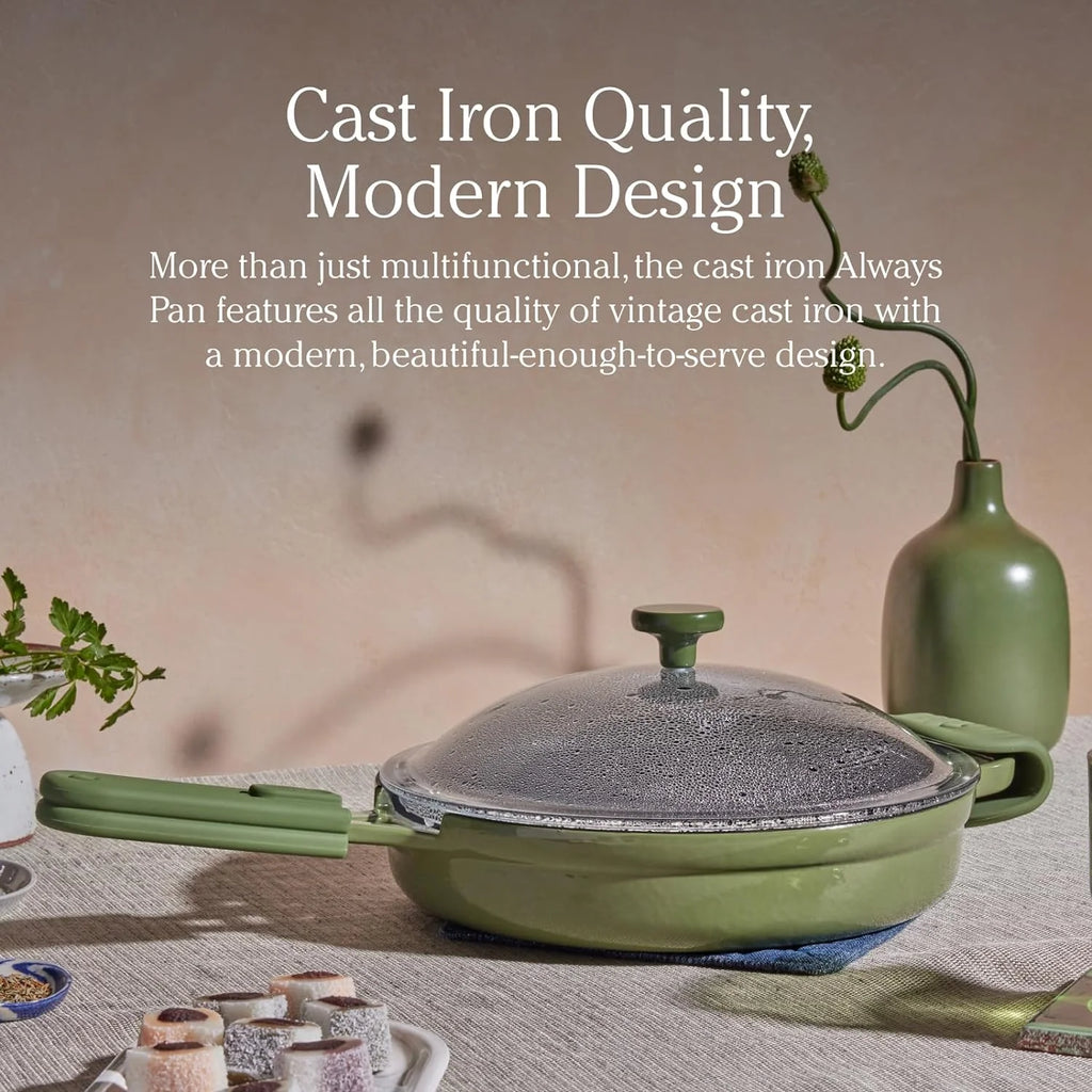 10-Inch 8-In-1 Enameled Cast Iron Cookware Set B321