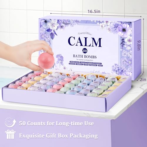 50 PCS Bath Bombs with 10 Scents T649