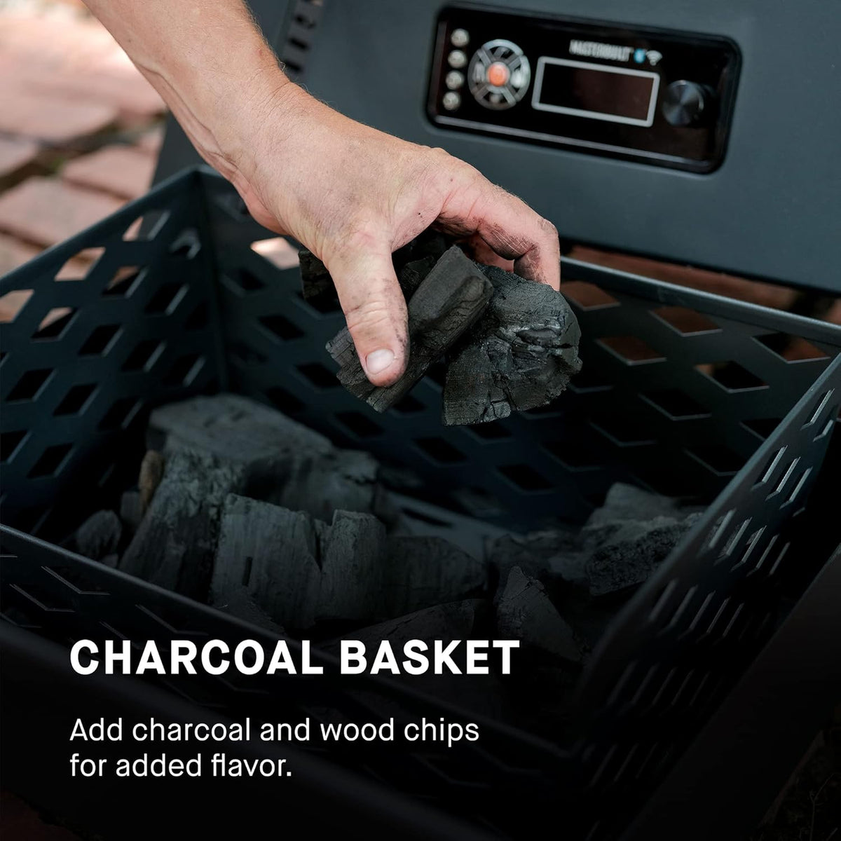 40-inch Digital Charcoal Vertical BBQ Smoker with WiFi Control V168473