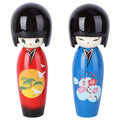 2Pcs Japanese Kimono Girl Dolls Wooden Toy Decor V77678