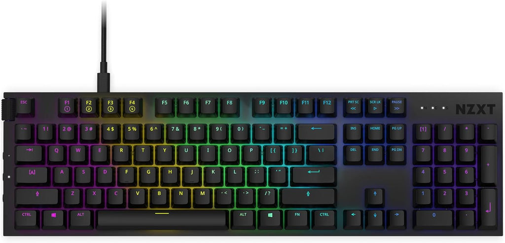 Black Mechanical Keyboard with Hot Swappable Switches A6277