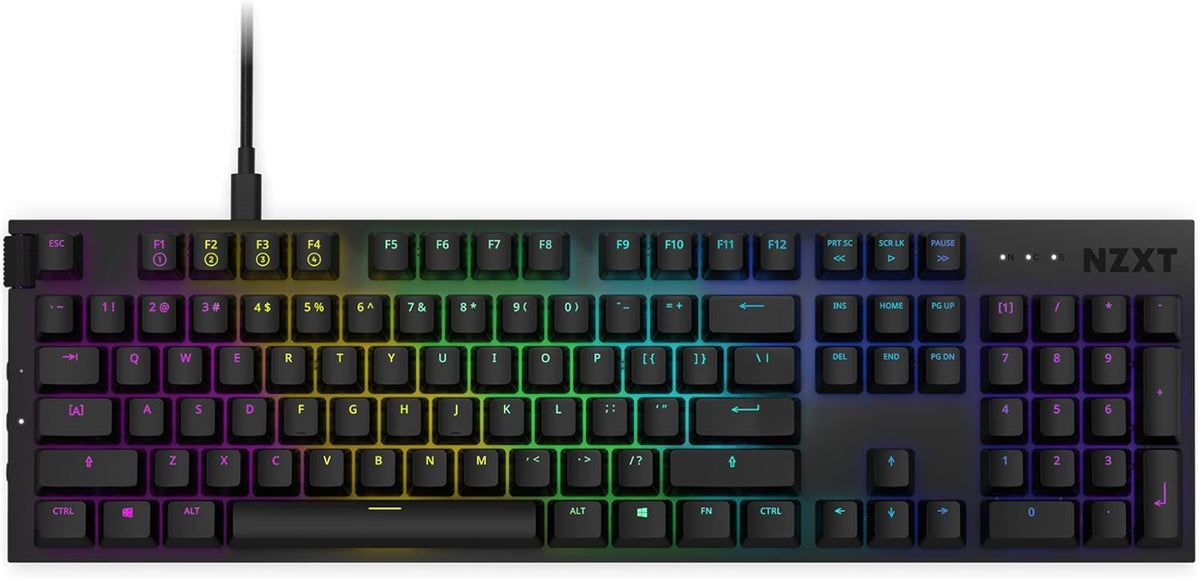 Black Mechanical Keyboard with Hot Swappable Switches A6277