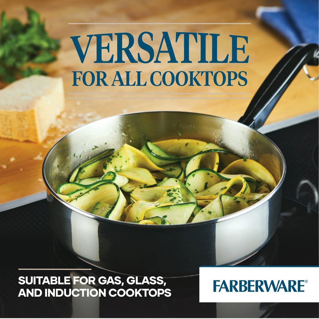 2.75 Quart Stainless Steel Saute Pan with Lid O9915