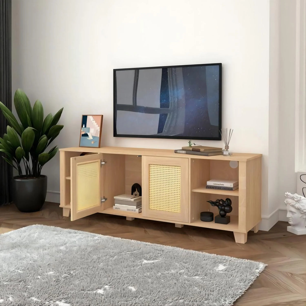 Rattan TV Stand X385345