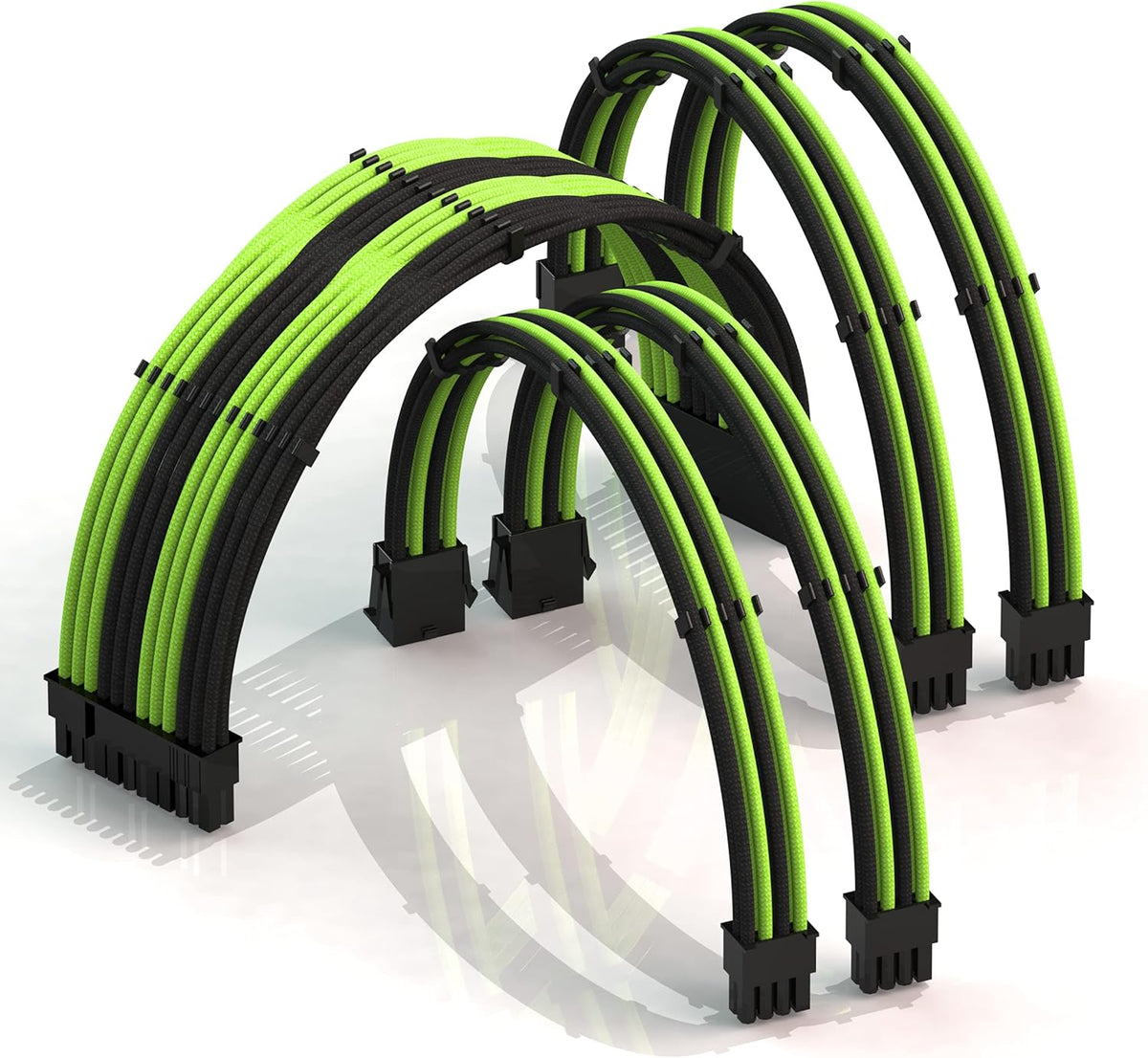 Blueblack 30cm Braided PSU Cable Extension Kit O392