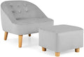 Velvet Sofa with Ottoman E8686