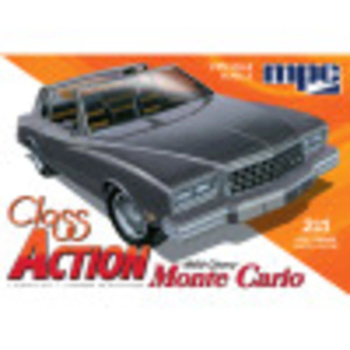 1:25 Scale Model Kit - 1980 Chevy Monte Carlo - 110 Parts, Unpainted Replica K28621