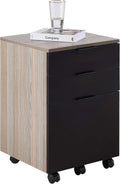 3 Drawer Rolling Wood File Cabinet with Locking Wheels C673113