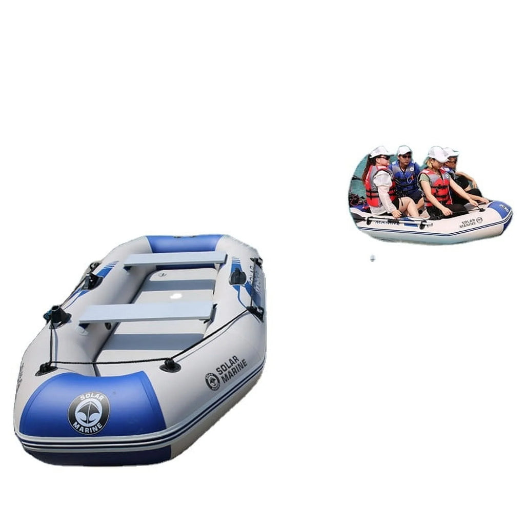 2.3m PVC Inflatable Rowing Boat with Oars and Pump A88199
