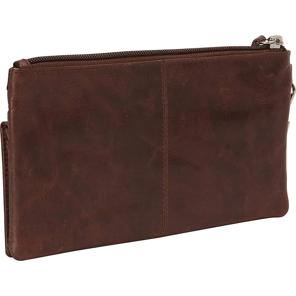Black RFID Wristlet Clutch L6603