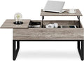 Lift Top Coffee Table with Hidden Compartments and Side Drawer B222157
