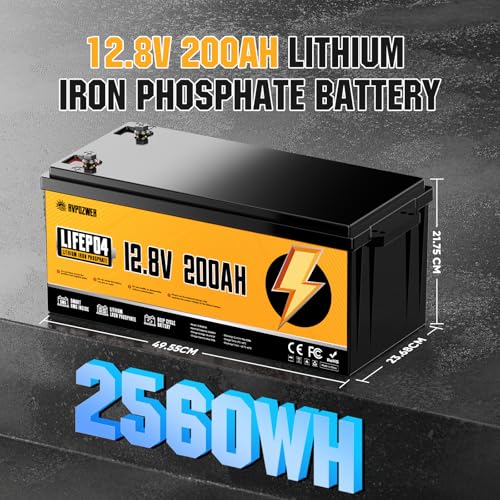 12V 200Ah LiFePO4 Battery with 200A BMS T171