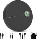 Black Portable CD Player with Bluetooth, Headphones, Dual Stereo Speakers, 2000mAh, Pack of 2 Y1888