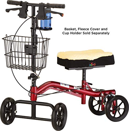 Red Heavy Duty Knee Scooter, 400 lb Weight Capacity V897