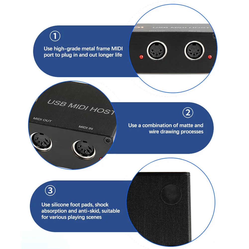 USB to MIDI Host MIDI Interface O38412