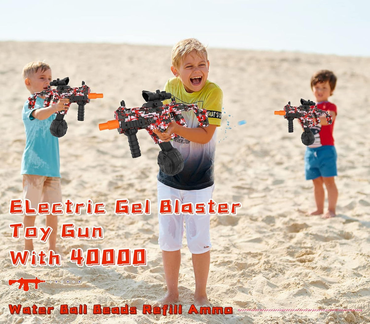 Red Electric Gel Ball Blaster with Goggles R13032