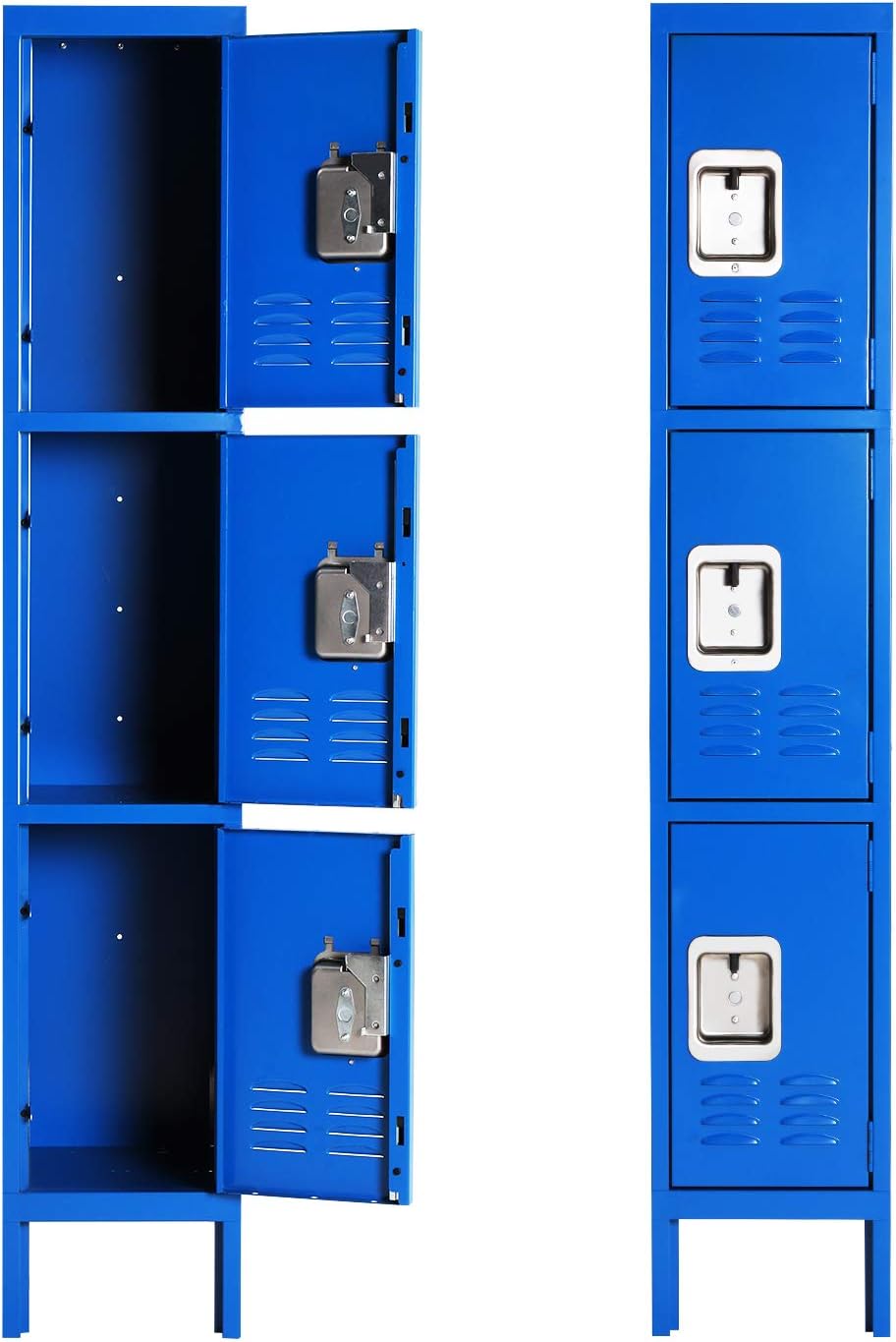 Blue Triple Tier Metal Locker L55984
