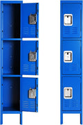 Blue Triple Tier Metal Locker L55984