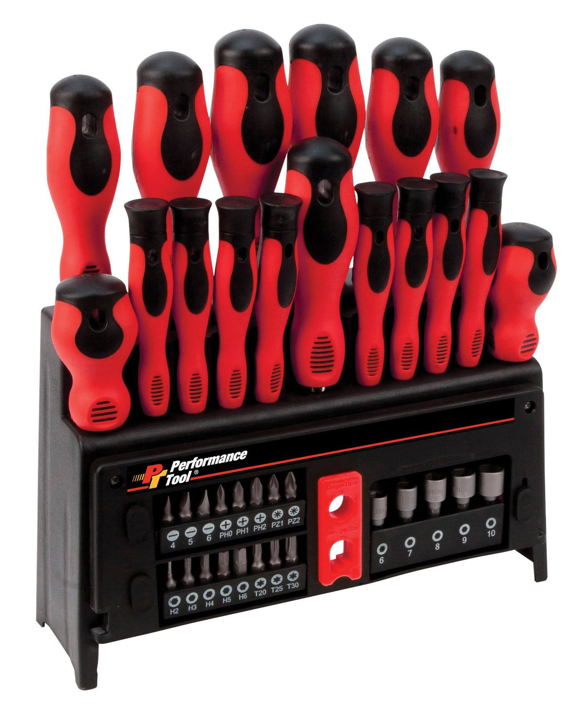 39-Piece Screwdriver Set with Rack W3655