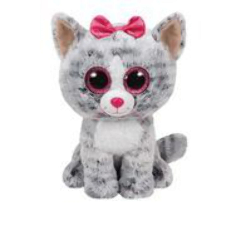 Grey Cat Plush Stuffed Animal 9" Q453