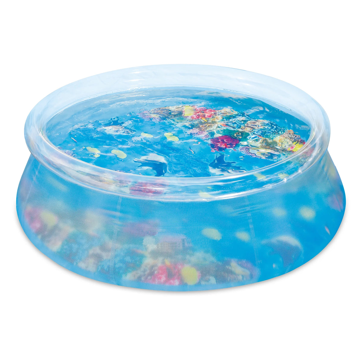Transparent 8 ft 3D Above Ground Ring Pool R2493