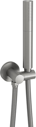 2 Functions Handheld Shower Head Set with Brass Swivel Bracket and Stainless Steel Hose, Brushed Nickel, Pack of 2 K8236