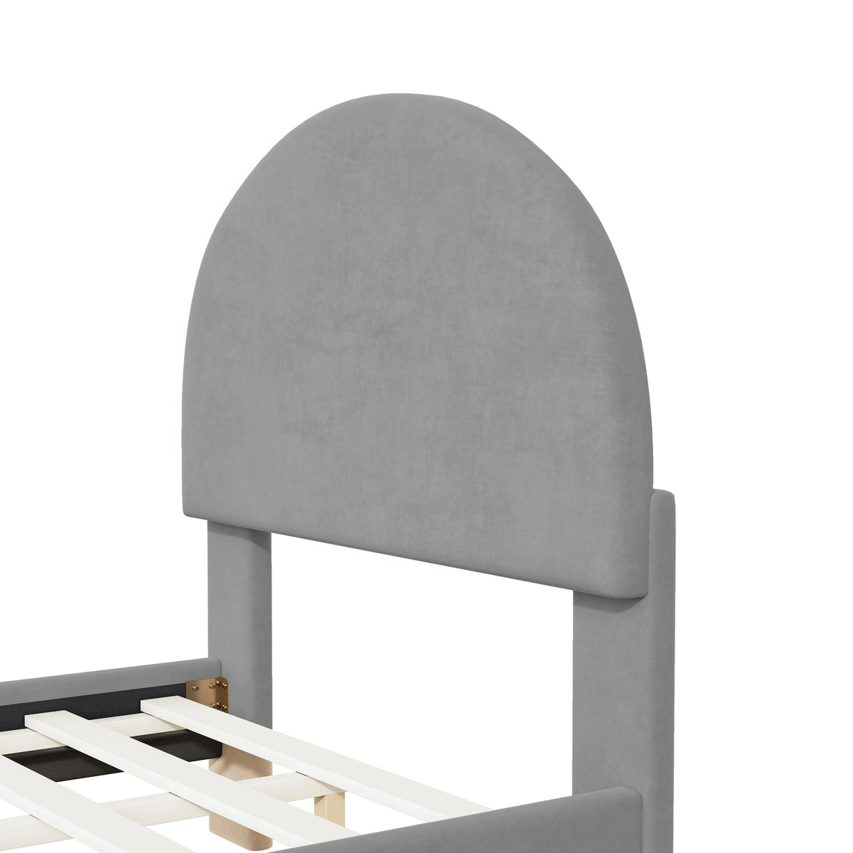 Twin Size Velvet Platform Bed K7900