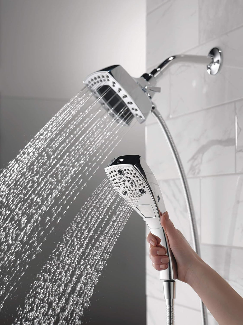 Champagne Bronze Dual Hand Held Shower Head with Hose P985