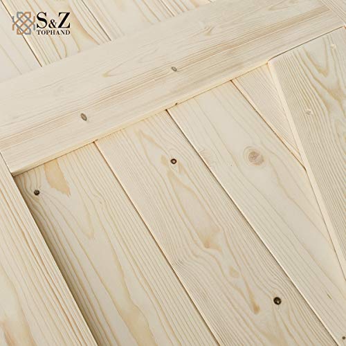 Unfinished Solid Wood Barn Door Y870