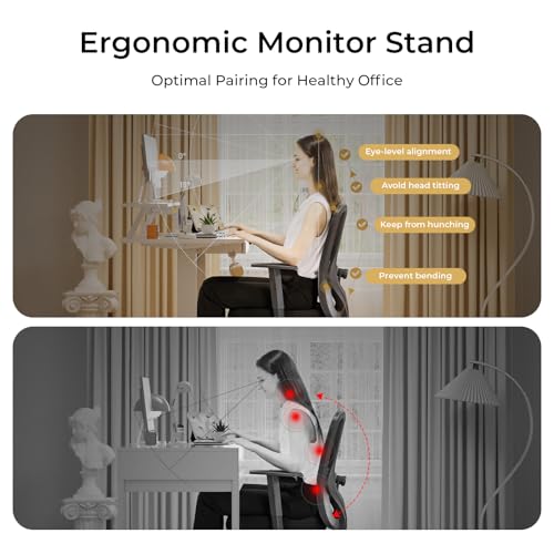 Black Electric Standing Desk with Drawers H8917