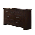 Mahogany Seven Drawer Double Dresser F498