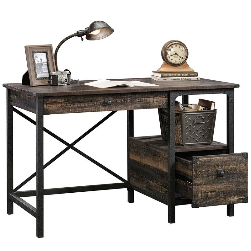 Carbon Oak and Black Writing Desk U931925