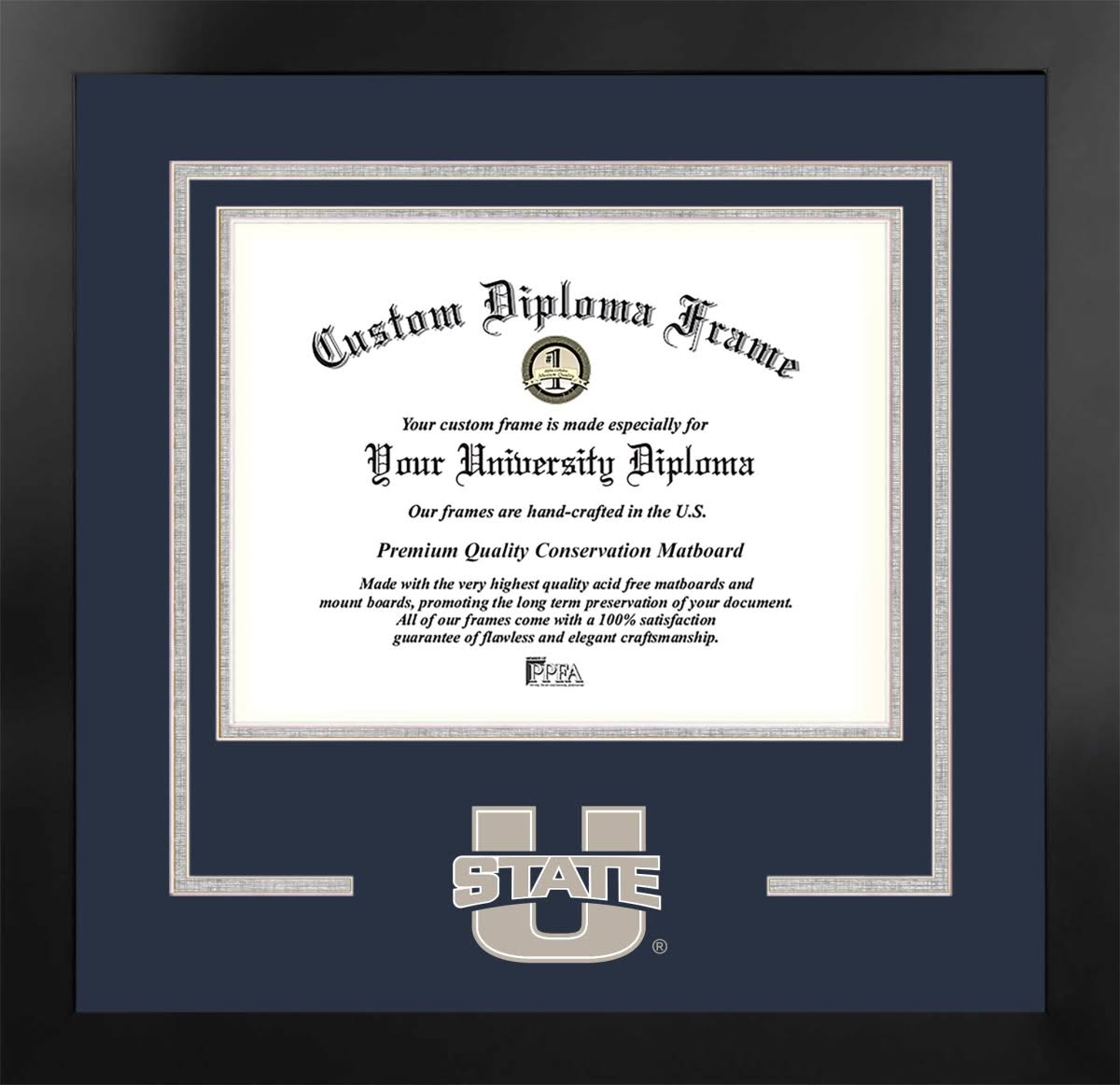 11 x 8.5 in. Black Frame Diploma P8170