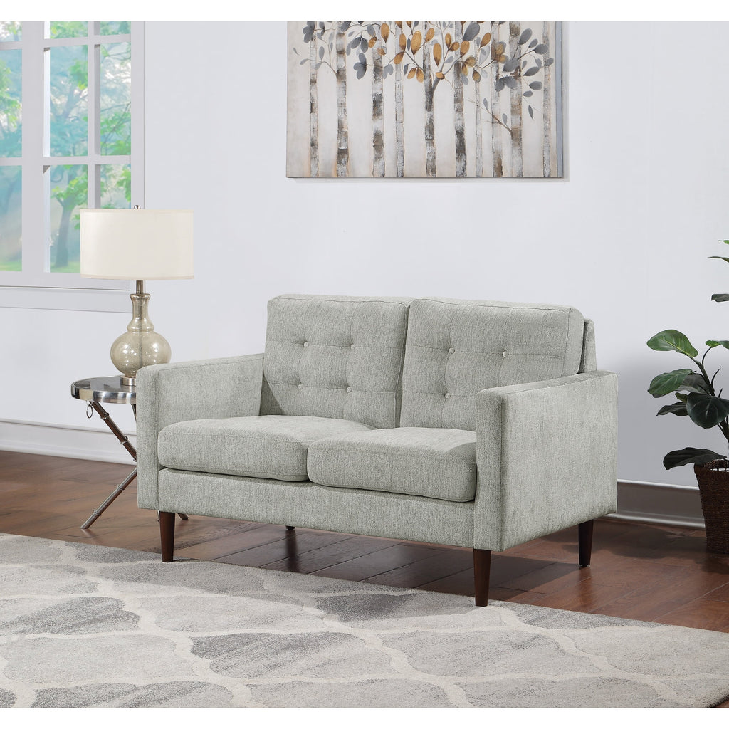 Cream Fabric 2-Cushion Loveseat L42968