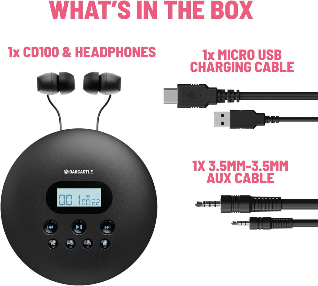 Portable CD Player with Bluetooth W8750
