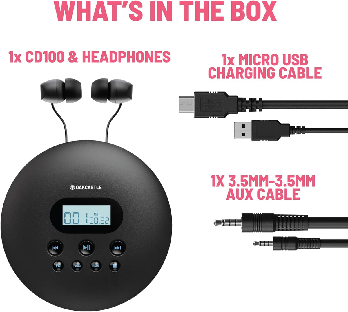 Portable CD Player with Bluetooth W8750