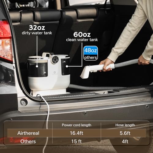 Instant Heating Portable Carpet Cleaner with Self-Cleaning N24468