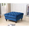 Navy Blue Tufted Ottoman Z6632